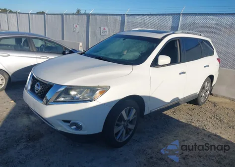 2013 Nissan Pathfinder Platinum from USA, damaged, VIN 5N1AR2MM4DC660884